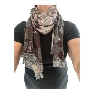 Etereo Rectangle & Multifunctional Geometric Scarf Fringe Trim